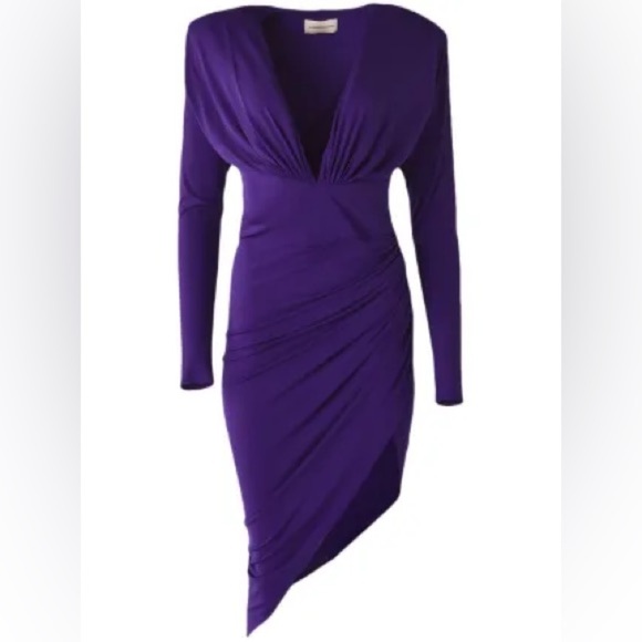 NWT Alexandre Vauthier Purple Women's Dress size 40 - Picture 6 of 6